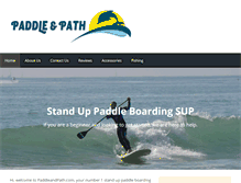 Tablet Screenshot of paddleandpath.com